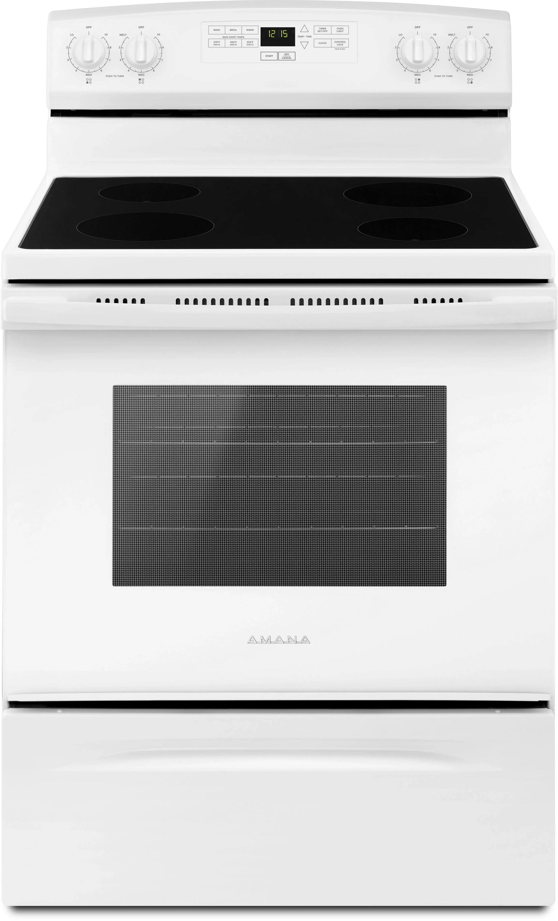 Amana 30" White Electric Range with Extra-Large Oven Window