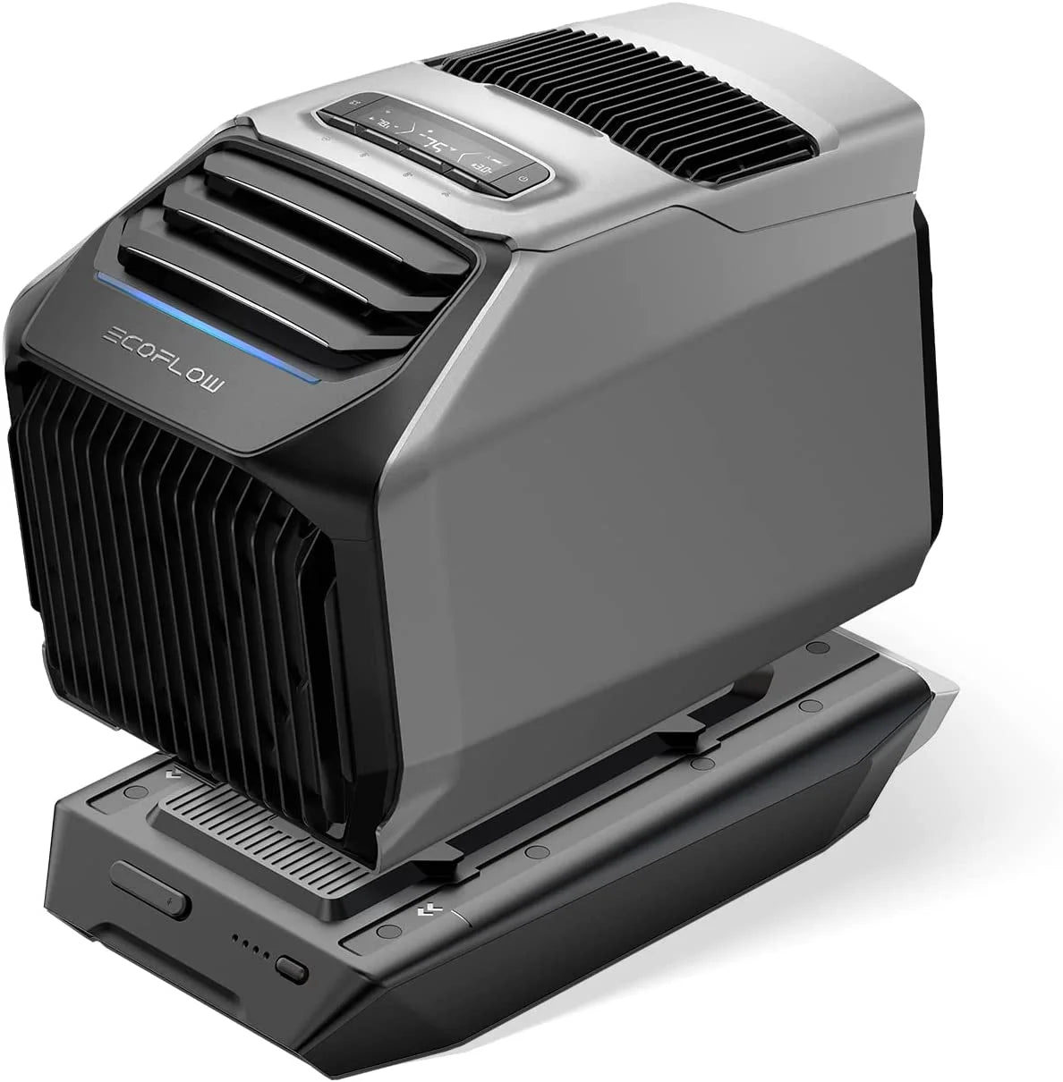EF Ecoflow WAVE 3 Portable Air Conditioner with Add - on Battery, 1800W/6100 BTU Cooling and 2000W/6800 BTU Heating, 1000W Fast Charging in 75 Mins, 8H Wireless Running, APP Control, for Camping, Rvs