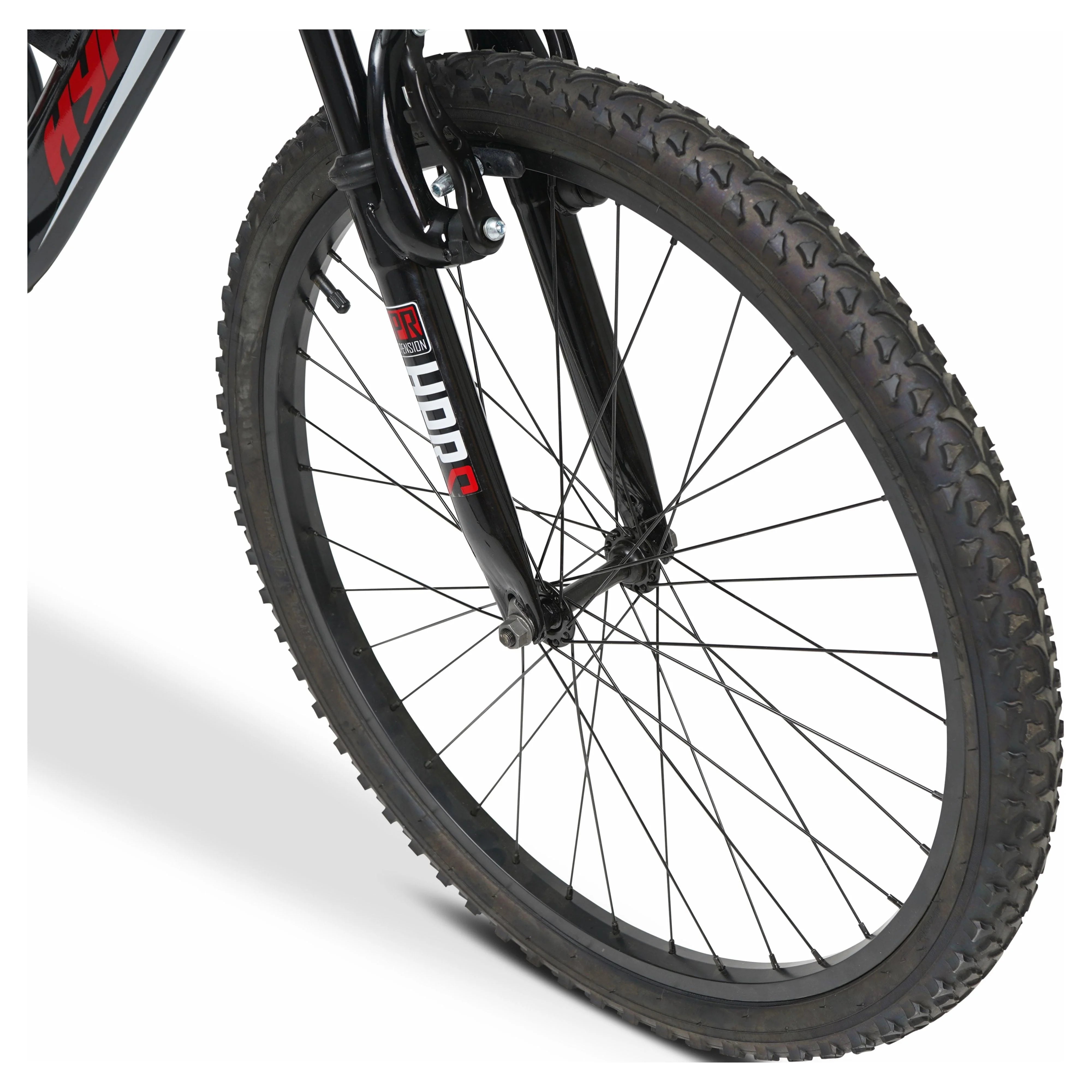Hyper Bicycle 24" Shocker Mountain Bike, Kids, Red and Black