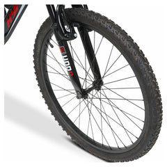 Hyper Bicycle 24" Shocker Mountain Bike, Kids, Red and Black