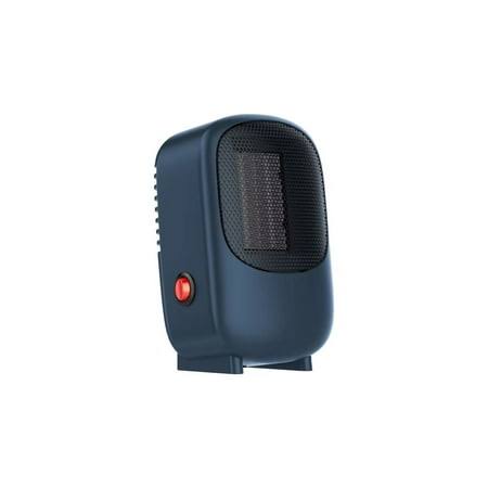 Mainstays Personal Mini Electric Ceramic Heater 400W Indoor, Rugged Blue