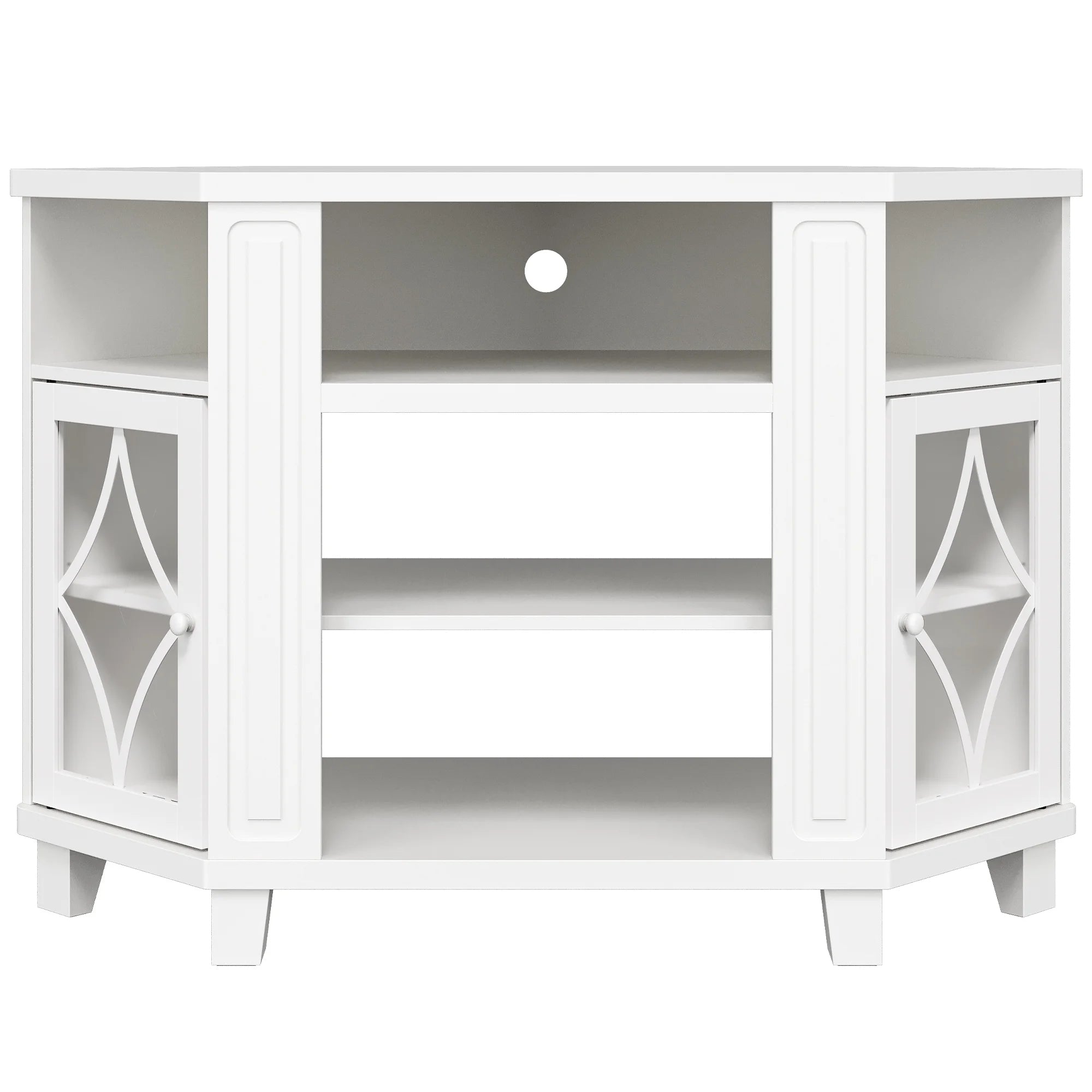 Mayincolor Farmhouse TV Stand for 65+ Inch TV, 34'' Tall Entertainment Center with Sliding Barn Doors, Rustic Wood Media Console Storage Cabinet Television Stand for Living Room, Light Grey