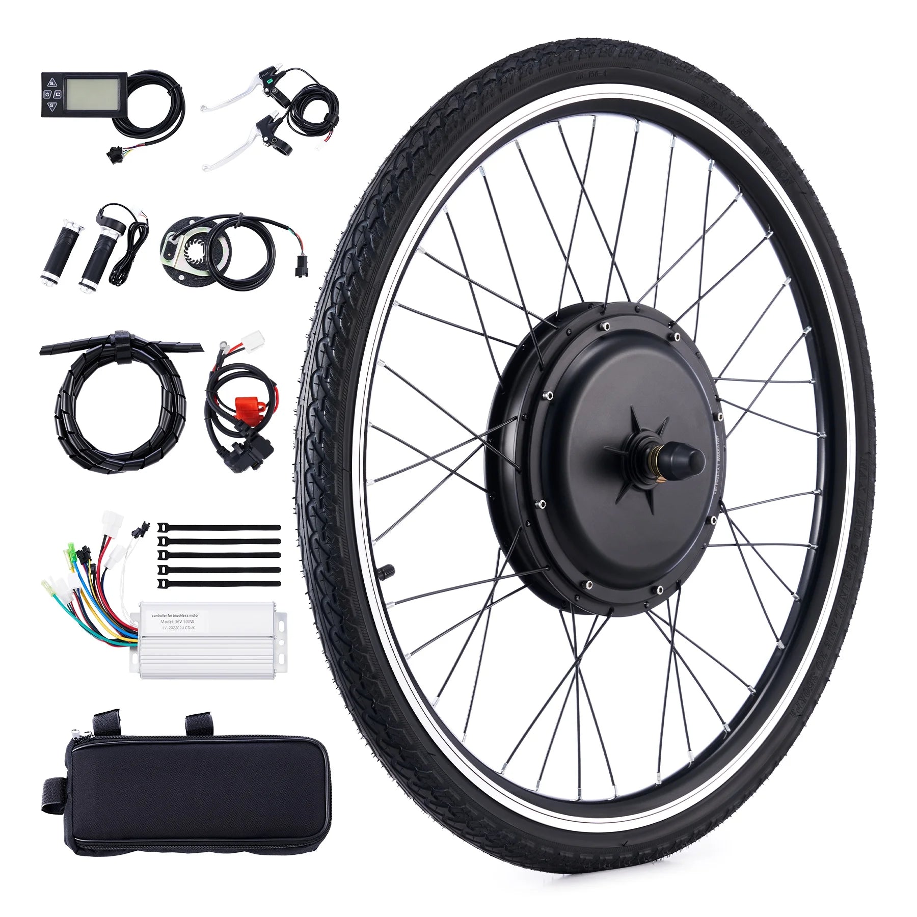 Viribus Electric Bike Conversion Kit 26" Rear Wheel 1000W Hub Motor LCD Ebike DIY Set