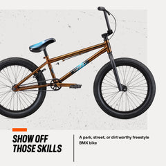 Mongoose Legion L40 Freestyle BMX Bike, 20" Wheels, Ages 8 and up, Copper