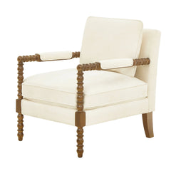 Pioneer Woman Harper Spindle Accent Chair, Jade Fabric Upholstery