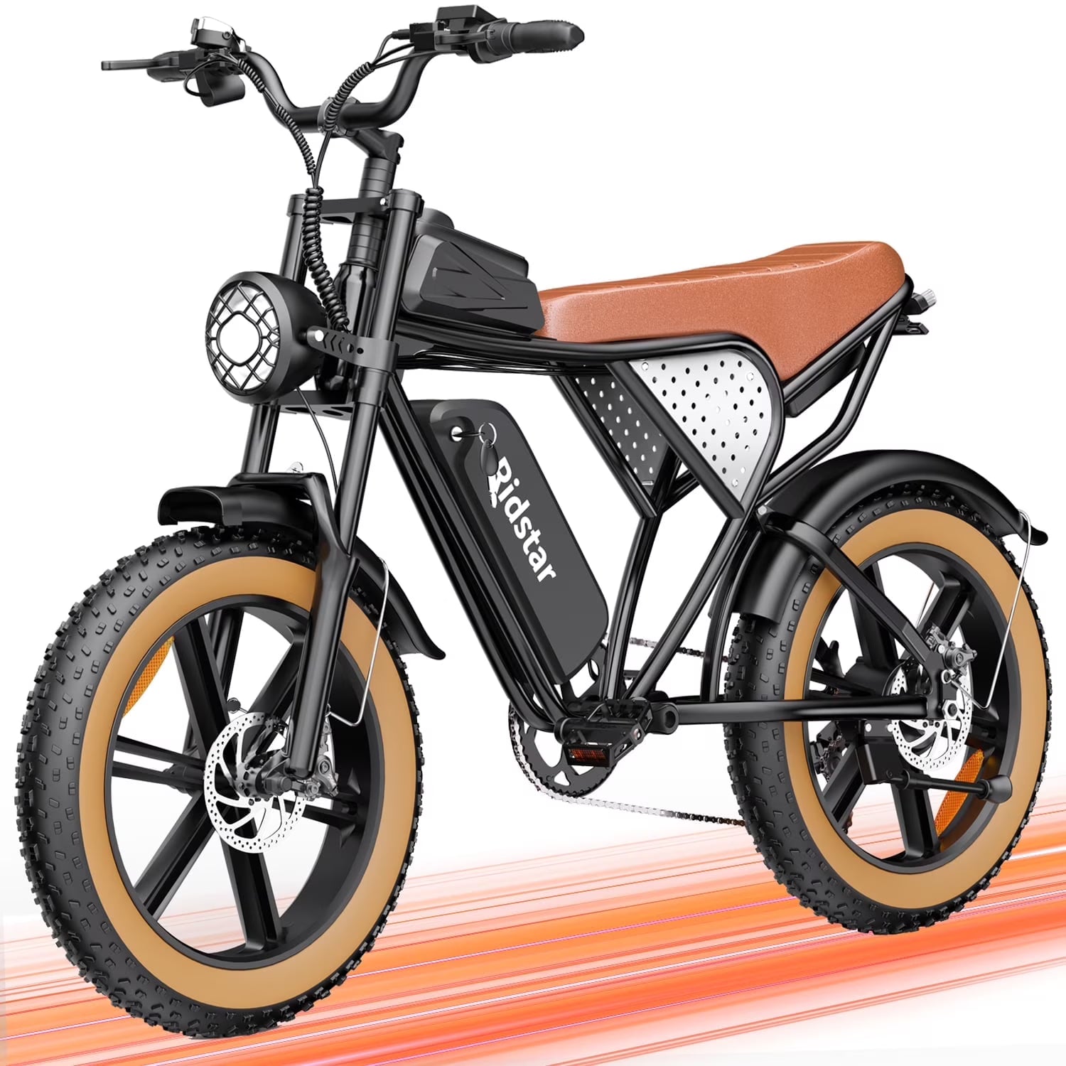 1500W MTB Electric Bicycle 48V 20ah Removable Battery E - Bike，electric Bike for Adults 20" Fat Tire Electric Motorcycle, Shimano 7 Speed Full Suspension Mountain Bike UL2849