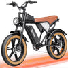 1500W MTB Electric Bicycle 48V 20ah Removable Battery E - Bike，electric Bike for Adults 20" Fat Tire Electric Motorcycle, Shimano 7 Speed Full Suspension Mountain Bike UL2849