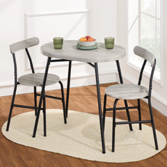 Best Choice Products 3 - Piece Modern Oval Dining Table Set, Small Kitchen Dinette W/ 2 Chairs - Black/Black