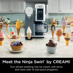 Ninja Swirl? by Creami? Soft Serve and Ice Cream Maker, 13 One - Touch Programs, NC701