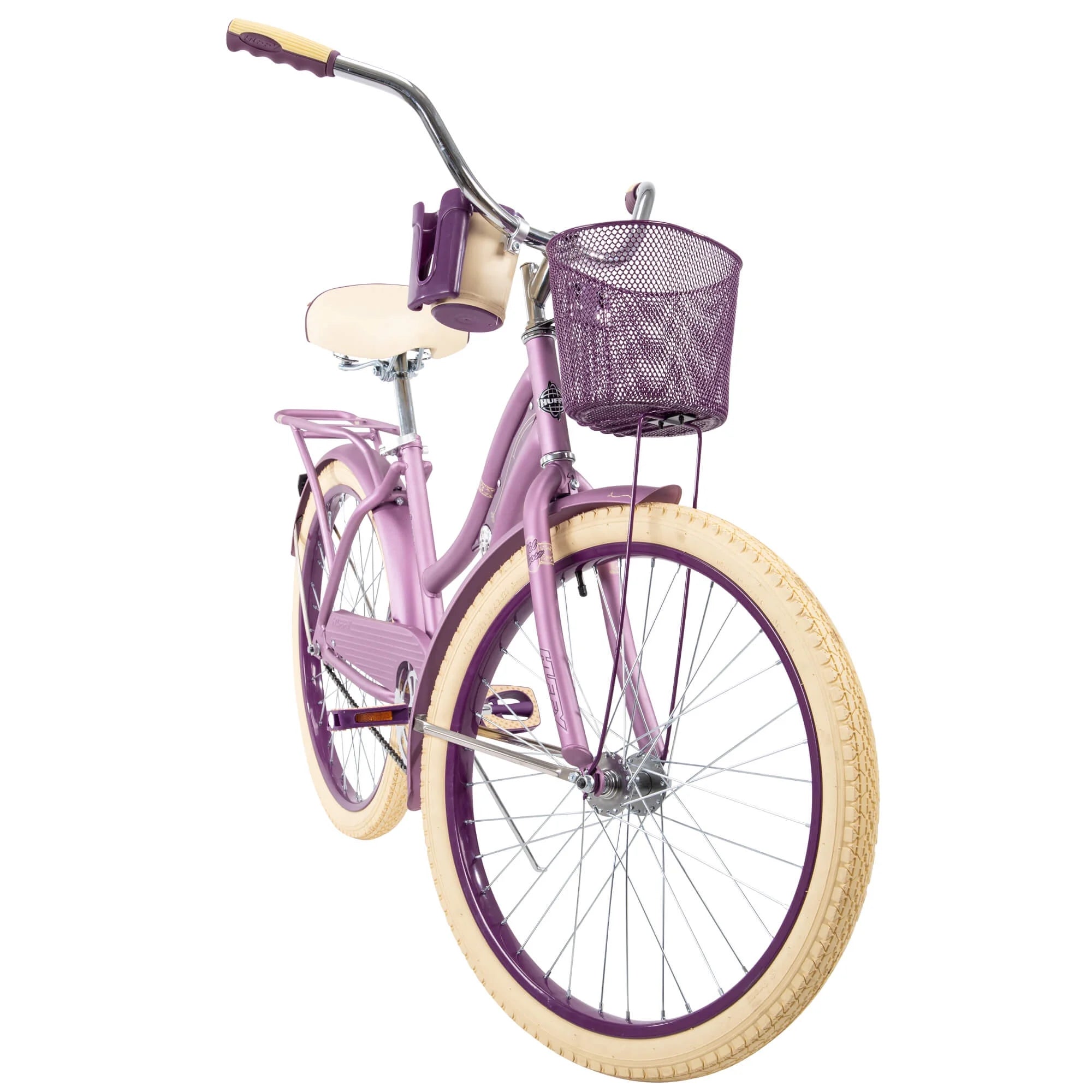 24" Nel Lusso Girls' Cruiser Bike, Purple Satin
