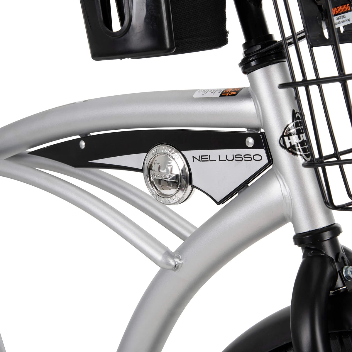 Huffy 26" Nel Lusso Cruiser Bike, Fits Riders 5'0"+, Matte Black, Adult, Men'S