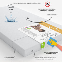 on Me. Sunset 3 Extra Firm Fiber Portable Crib Mattress