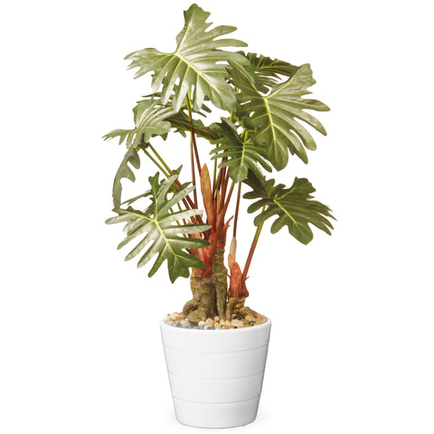 National Tree Artificial 21 inch Garden Accents Philodendron Flower, Green