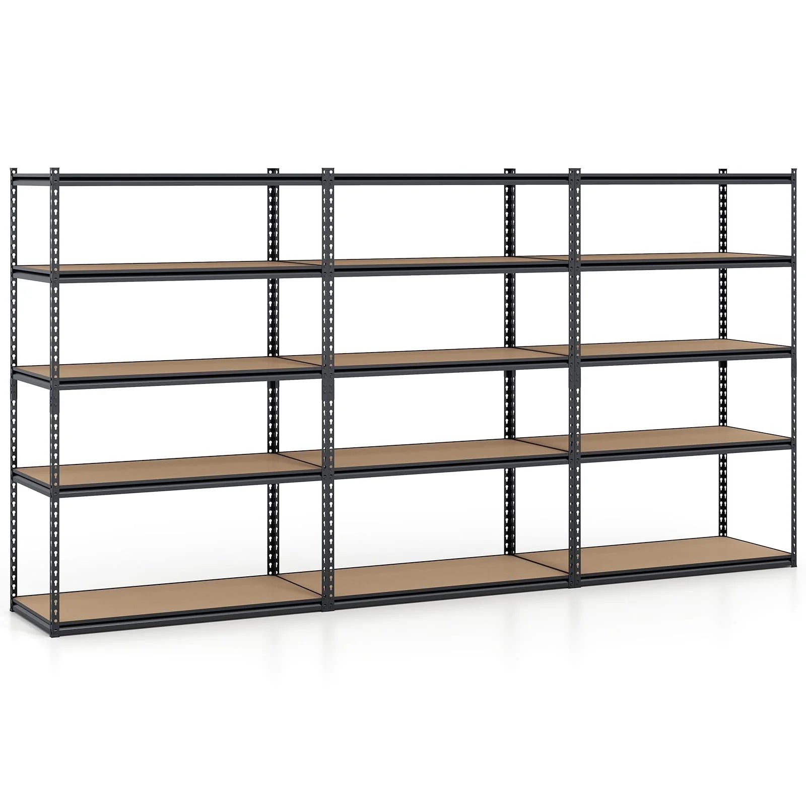 Giantex 5-Tier Metal Storage Shelves w/Adjustable Utility Rack (48" W x 24" D x 72" H)
