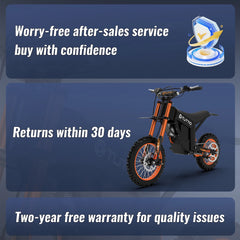 TUTTIO Soleil01 Electric Dirt Bike for Adults, 48V 21ah 200n.m, 2000W Motor, Max 37mph, Maximum Range 45 Miles, Dirt Bikes