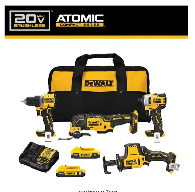 DEWALT 20V Max* XR 4 - Tool Combo Kit