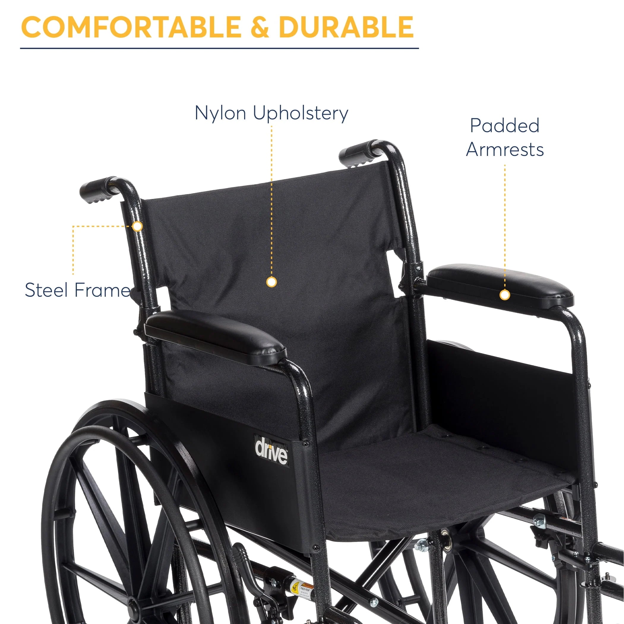 Silver Sport 1 Wheelchair with Full Arms and Swing Away Removable Footrest