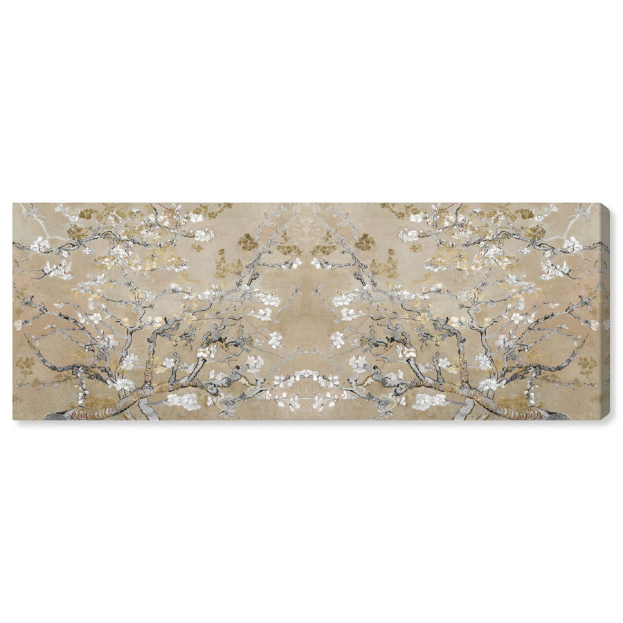 The Oliver Gal Artist Co. French 20 in x 54 in, Van Gogh in Gold Blossoms Inspiration Twin, Large Canvas Wall Art, Living Room, Gold