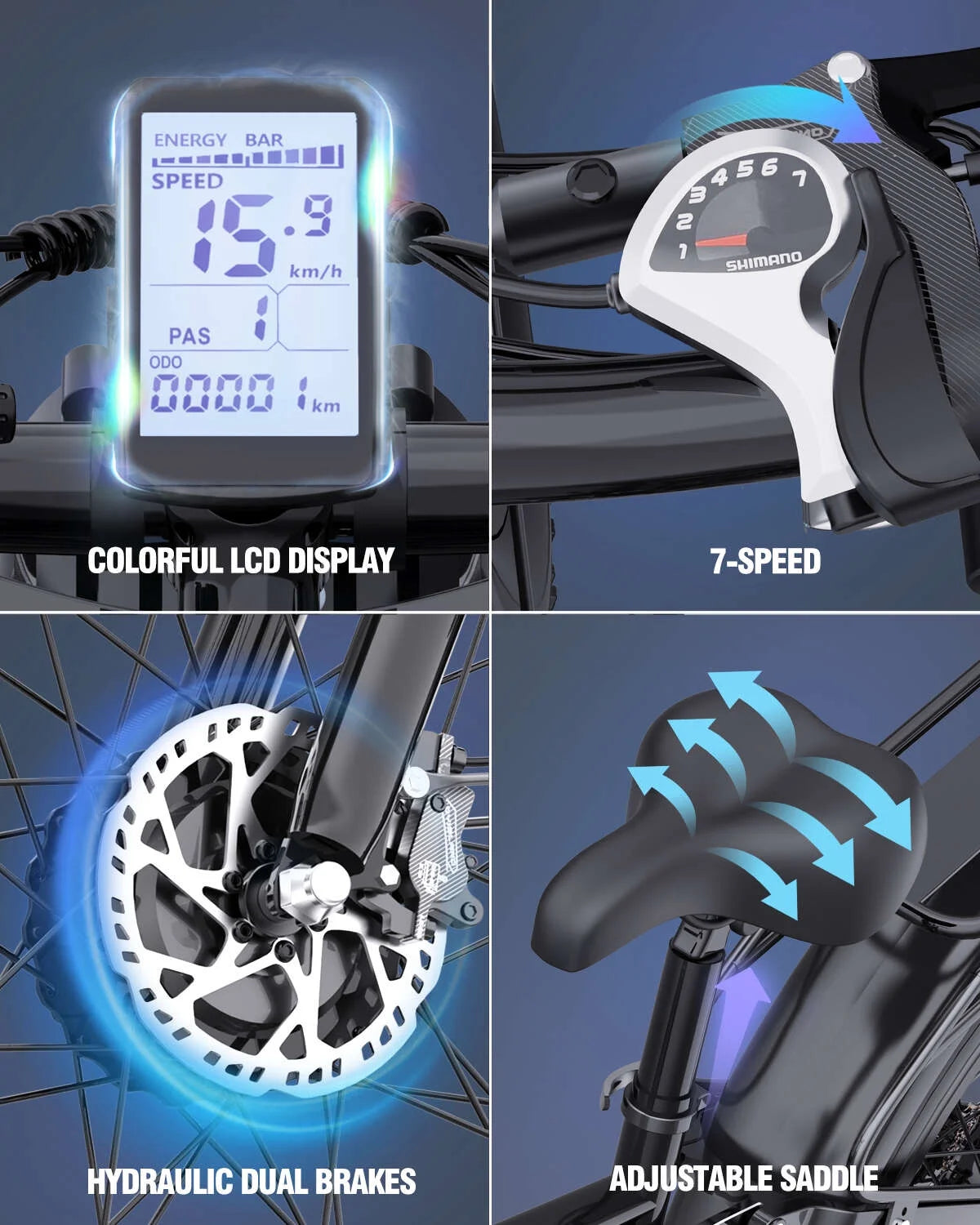 Dual Motor PEAK 3000W Electric Bike for Adults, 31mph 48V 23ah Electric Bicycle, 26" Fat Tire Mountain Bike UL2849