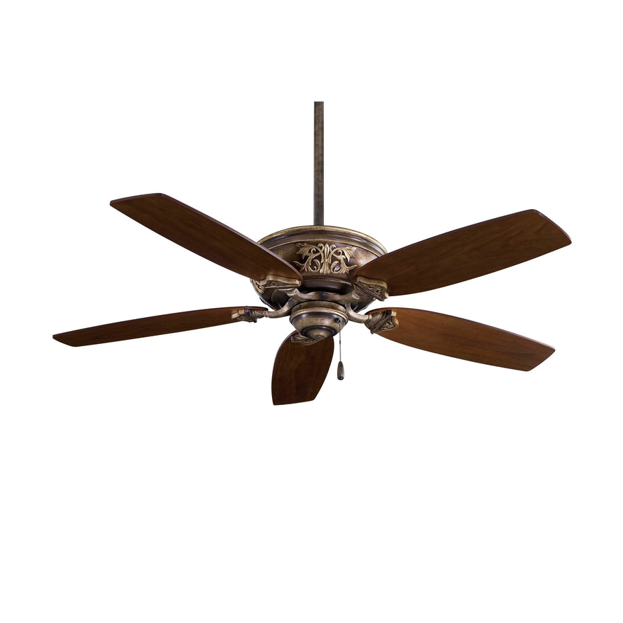 MinkaAire Classica 54" Ceiling Fan - Patina Iron - Dark Walnut Blades
