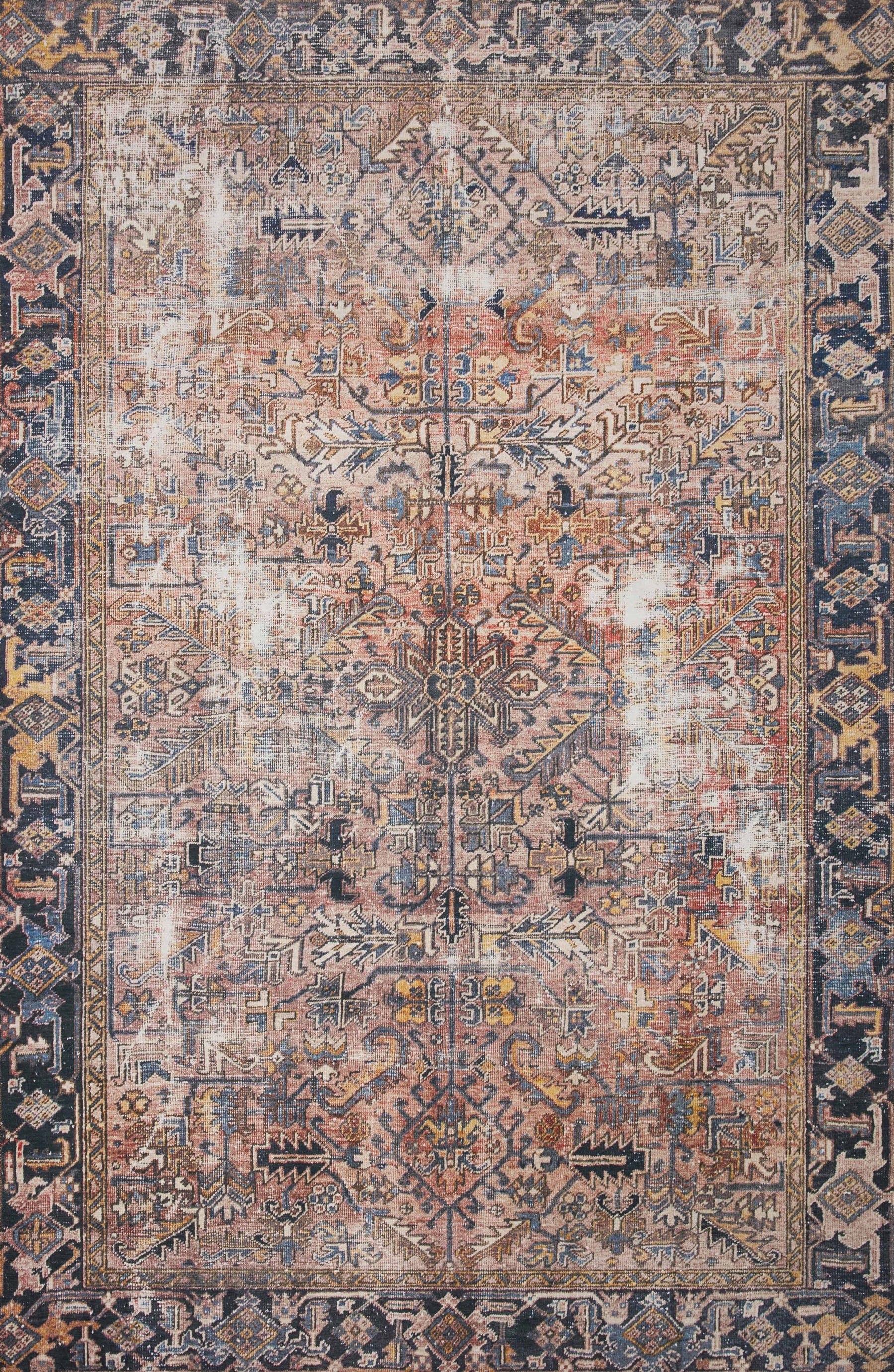 Loloi Jules JUL-02 Rug Terracotta / Multi / 18" x 18" Sample