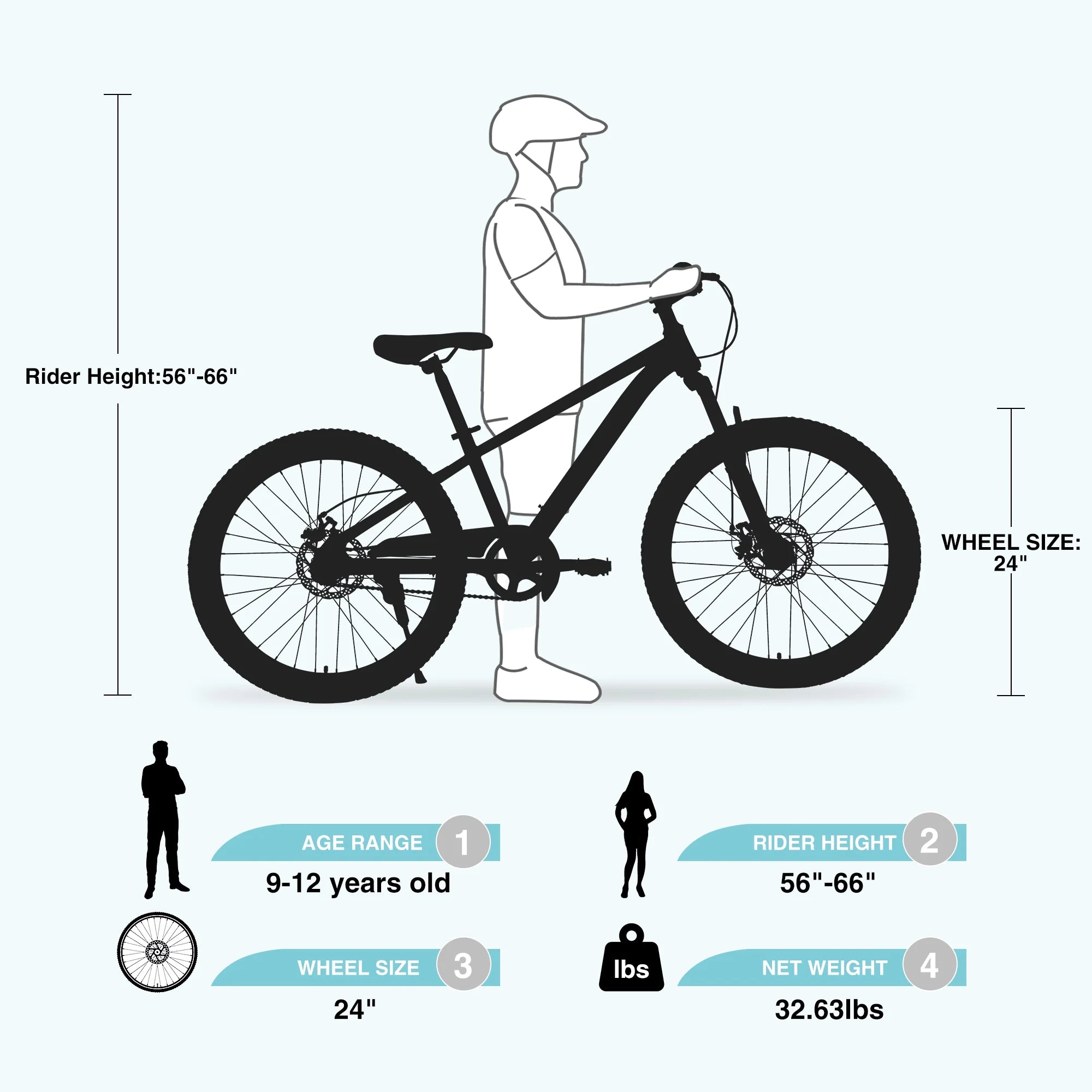 Zukka 20 in Kids Mountain Bike Steel Frame Hardtail Bicycle for Child Aged 7 - 10 Years Pink