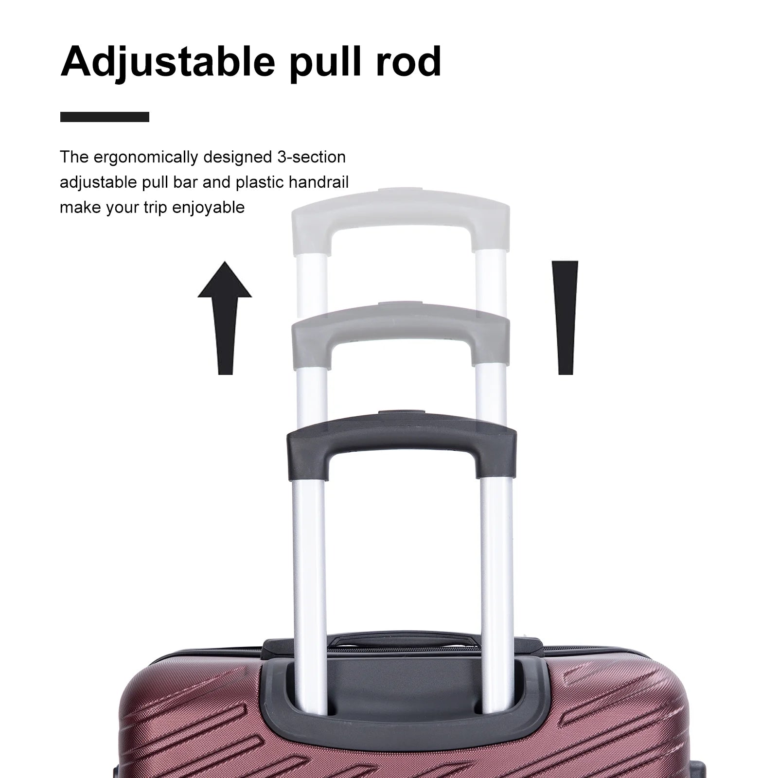 Travelhouse 4 Piece Hardshell Luggage Set Hardside Lightweight Suitcase with TSA Lock Spinner Wheels.(Blue)