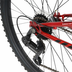 Hyper Bicycle 24" Shocker Mountain Bike, Kids, Red and Black