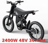 2400W Ridingtimes GT73 2400W 48V Electric Motorbike 18.2ah*2 Electric BIKE UL2849 with 25" Tires Digital Screen Carbon Steel, BLACK