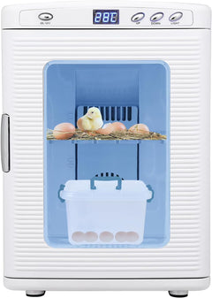 Garvee 25 L Reptile Incubator for Hatching Eggs - Portable Scientific Laboratory Incubator, Temperature Controlled 10� - - 60� - for Small Reptiles, Cooling and Heating Digital Incubator, 12V/110V Black
