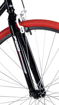 700c Kent Fixie Men'S Bike, Adult, Ages 13 and up, Black/Red