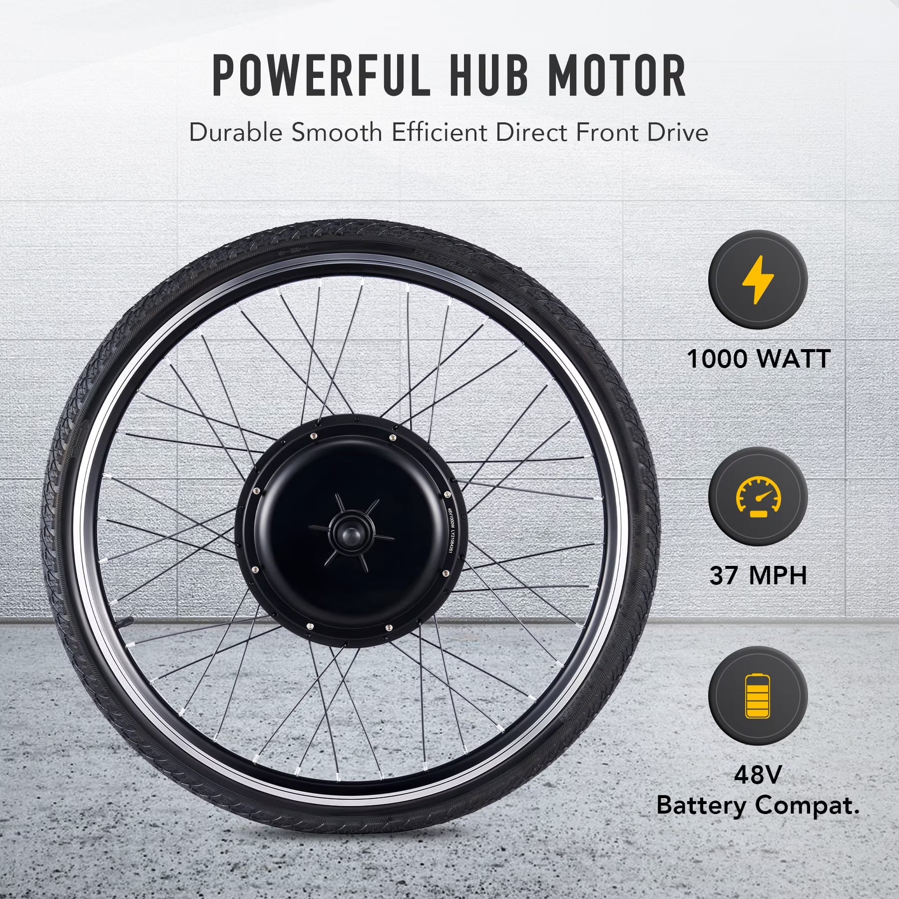 Viribus Electric Bike Conversion Kit 26" Rear Wheel 1000W Hub Motor LCD Ebike DIY Set