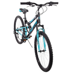 26" Trail Runner Women'S Full Suspension Mountain Bike, Black