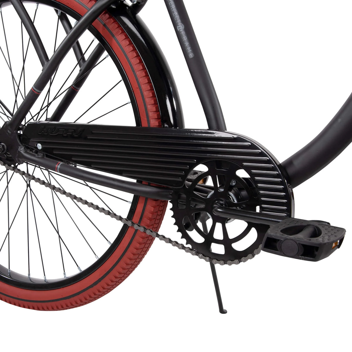 Huffy 26" Nel Lusso Cruiser Bike, Fits Riders 5'0"+, Matte Black, Adult, Men'S
