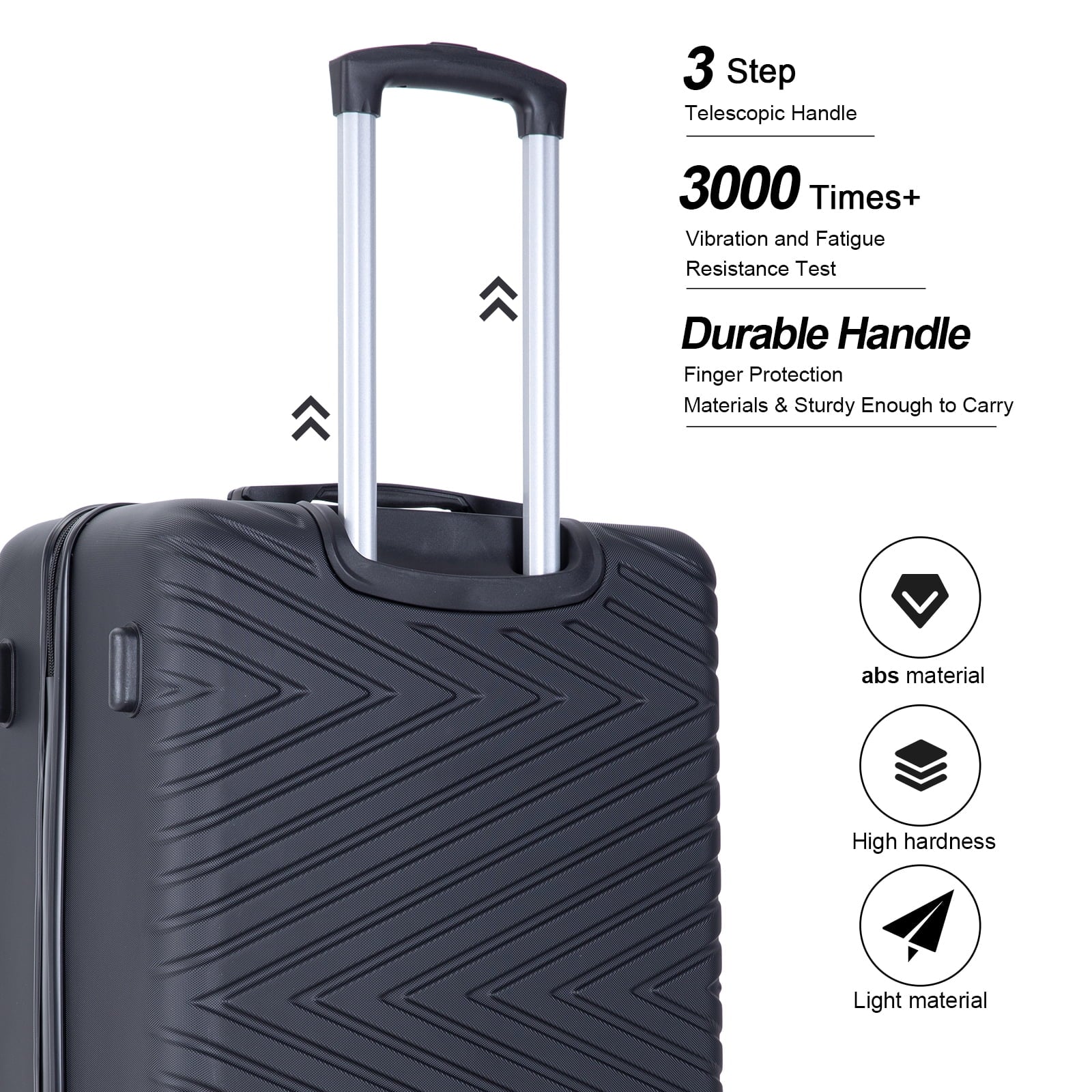 Travelhouse 4 Piece Hardshell Luggage Set Hardside Lightweight Suitcase with TSA Lock Spinner Wheels.(Blue)