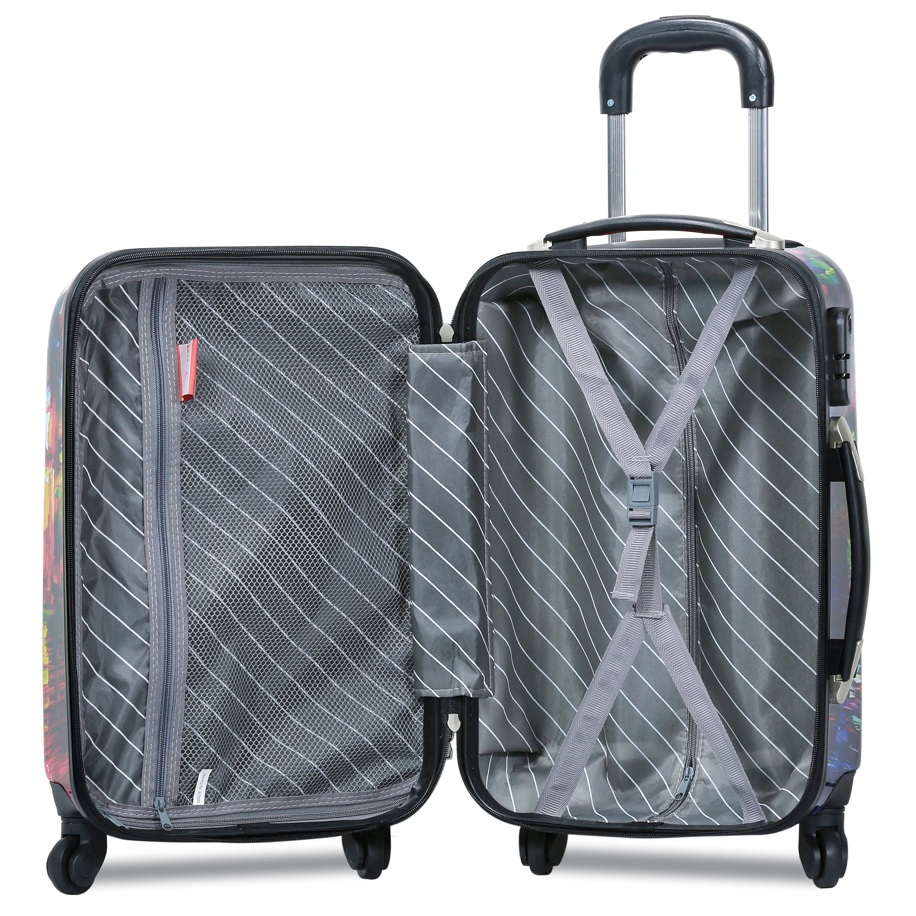 Dejuno Parisian Nights Hardside 3 - PC Spinner Luggage Set