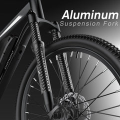 Totguard Electric Bike for Adults, 26" Ebike 350W Adult Electric Bicycles, Electric Mountain Bike with 36V 10.4ah Battery, Suspension Fork, Shimano 21 Speed Gears