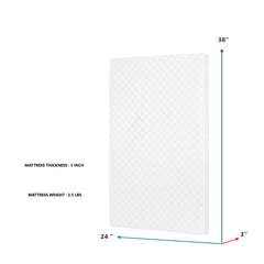 on Me. Sunset 3 Extra Firm Fiber Portable Crib Mattress