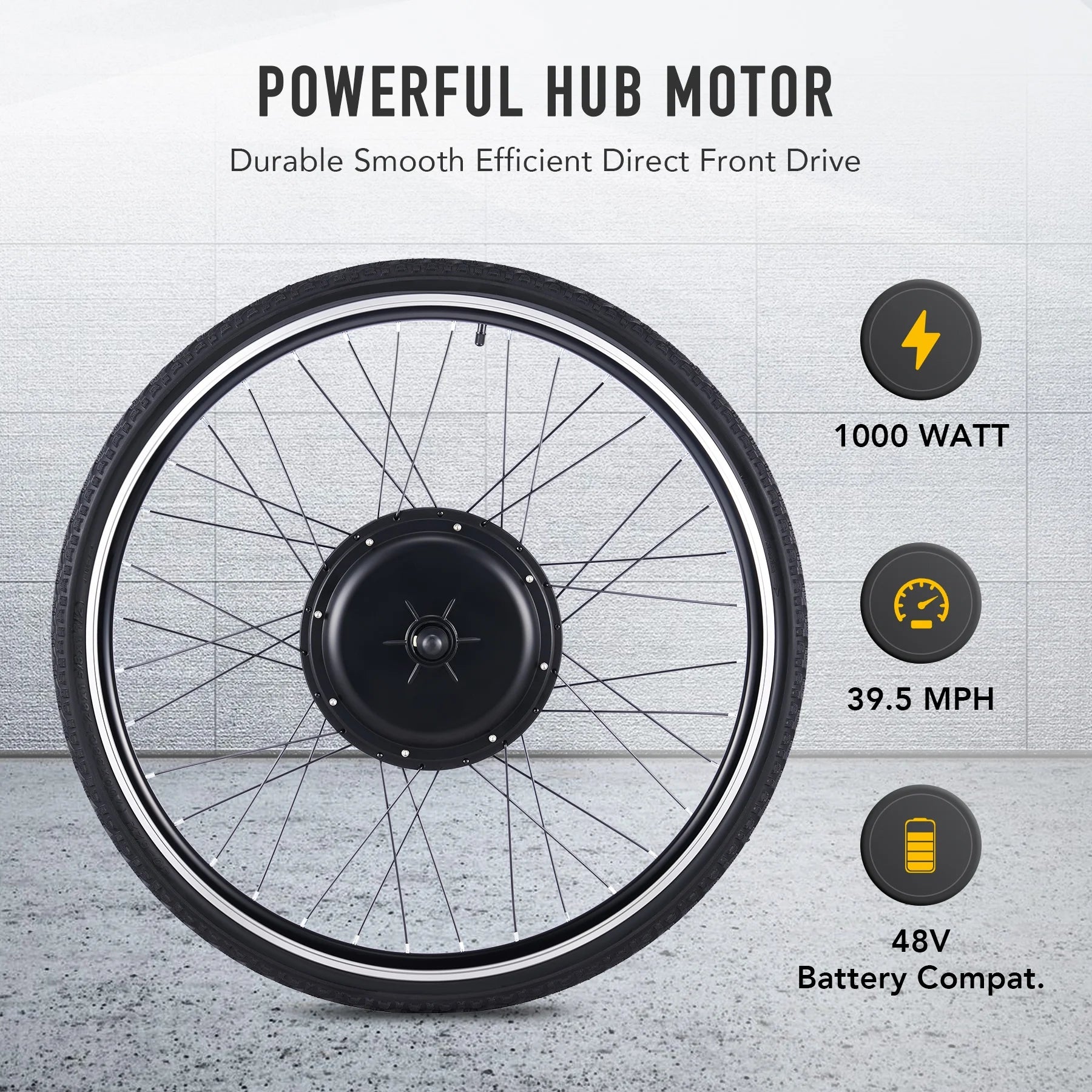 Viribus Electric Bike Conversion Kit 26" Rear Wheel 1000W Hub Motor LCD Ebike DIY Set