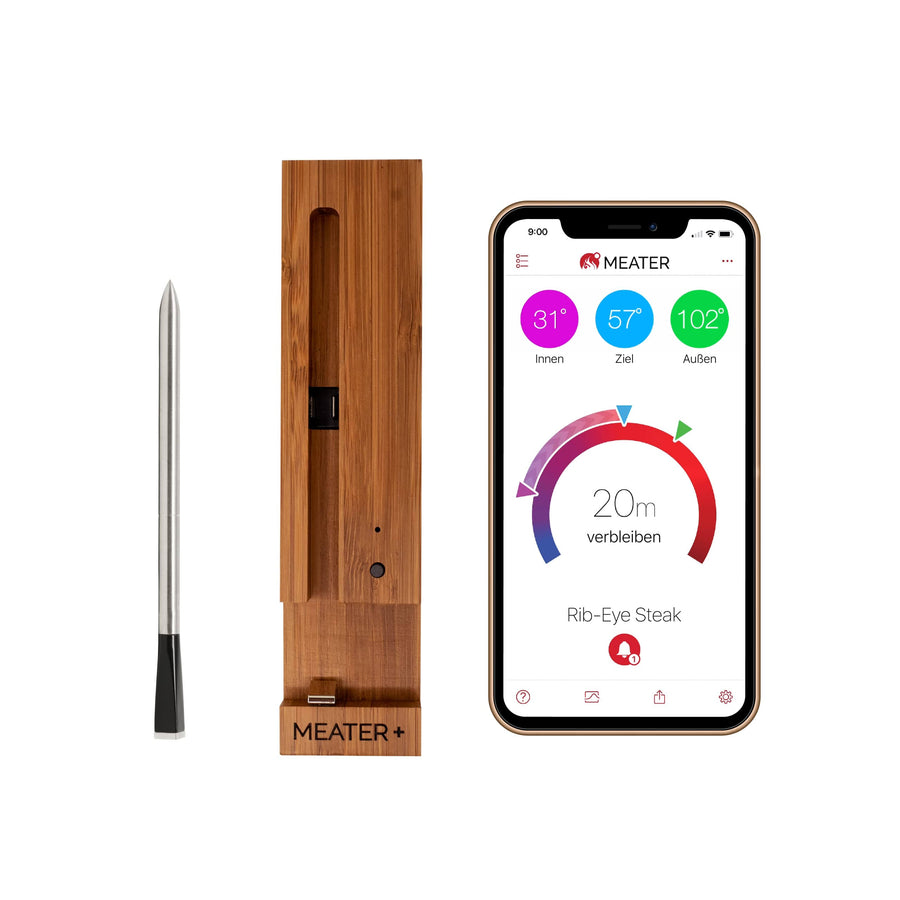 MEATER Plus | Bluetooth Long Range Smart Meat Thermometer | Brown Sugar Color | for Oven, Grill, Kitchen, BBQ, Smoker, Rotisserie
