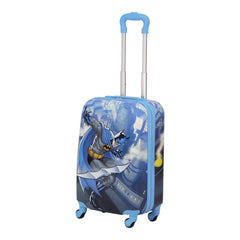 DC Comics Batman 21 in Kids Rolling Luggage, Hardshell Carry on Suitcase with Wheels, Blue