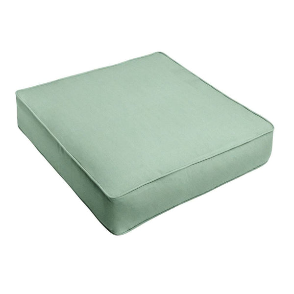 Humble and Haute Sunbrella Canvas Spa Corded Indoor/ Outdoor Deep Seating Chair Cushion 23.5 in W x 23 in D Green