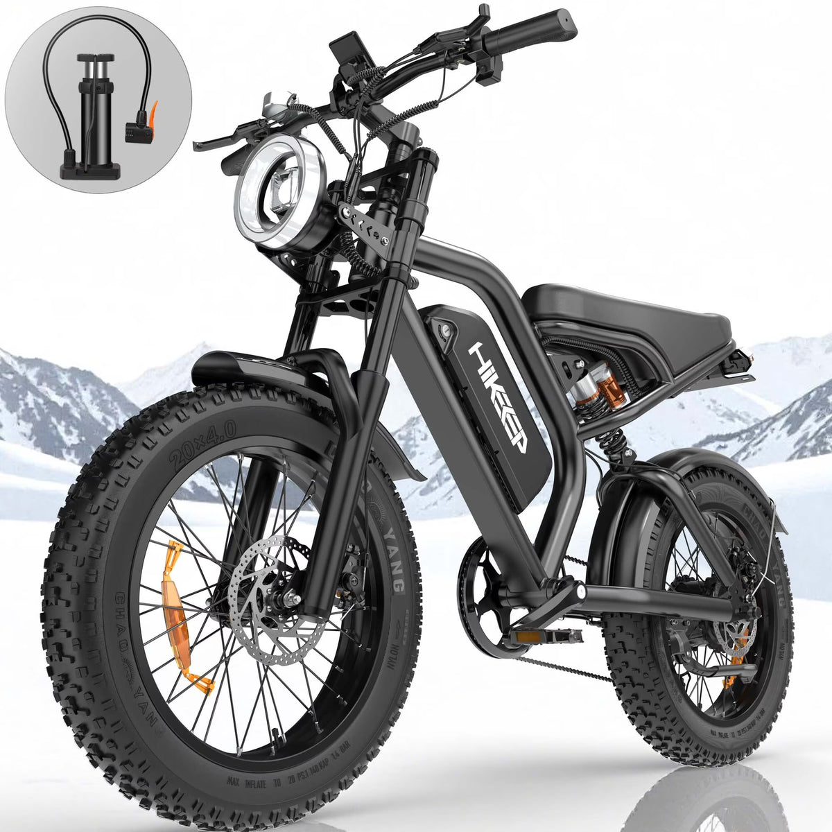 Electric Bike for Adults 20" Fat Tire, Max 32MPH Ebike, 1500W Peak E - Mountain Bike 48V 15ah UL2849