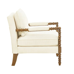 Pioneer Woman Harper Spindle Accent Chair, Jade Fabric Upholstery