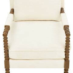 Pioneer Woman Harper Spindle Accent Chair, Jade Fabric Upholstery