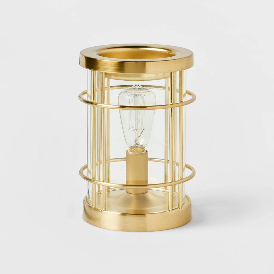 Threshold Metal 6.5" x 4.5" Bronze Edison Bulb Scent Warmer | Target
