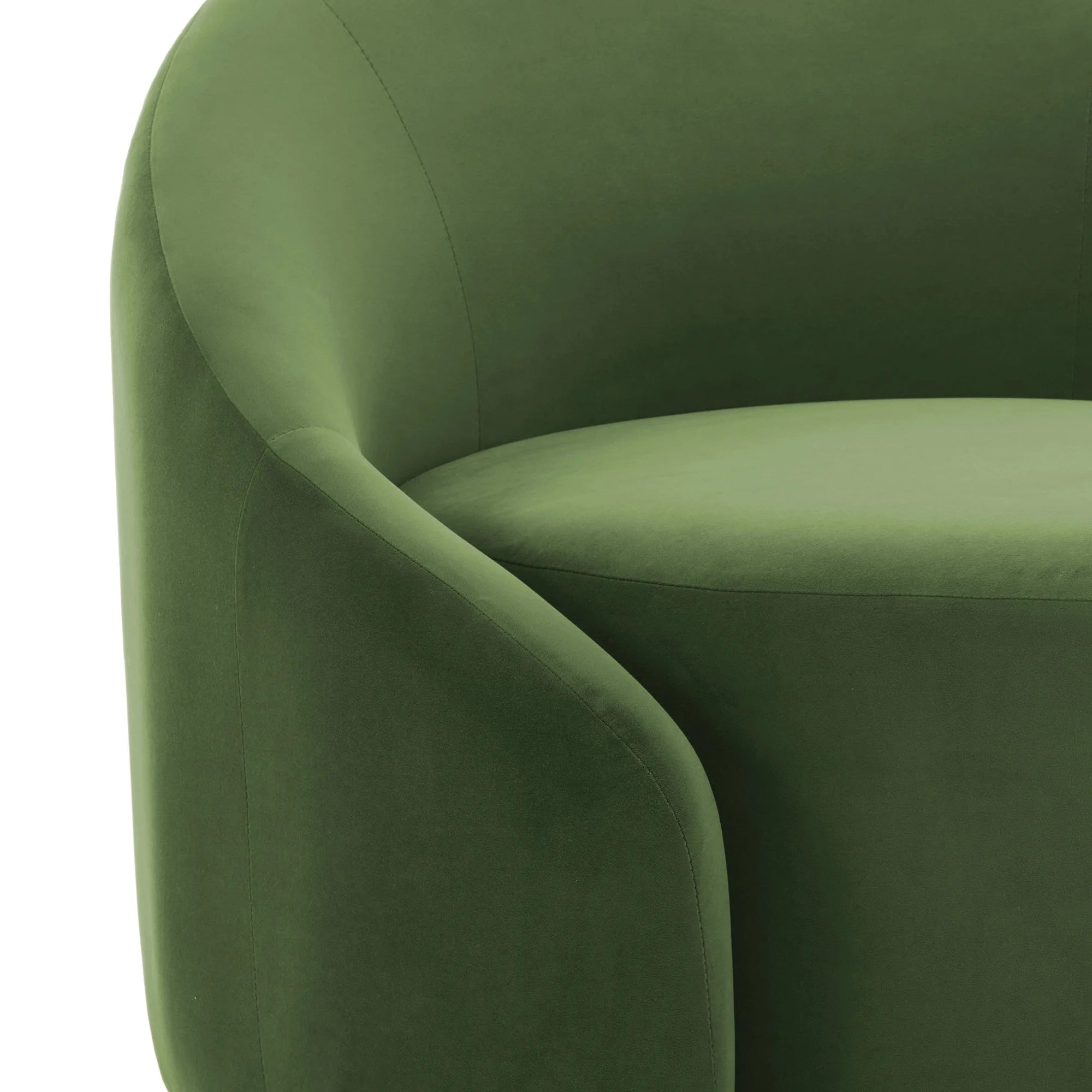 360 Swivel Accent Chair for Living Room, Boucle Barrel Armchair Single Sofa Chair Reading Chair, Sage Green