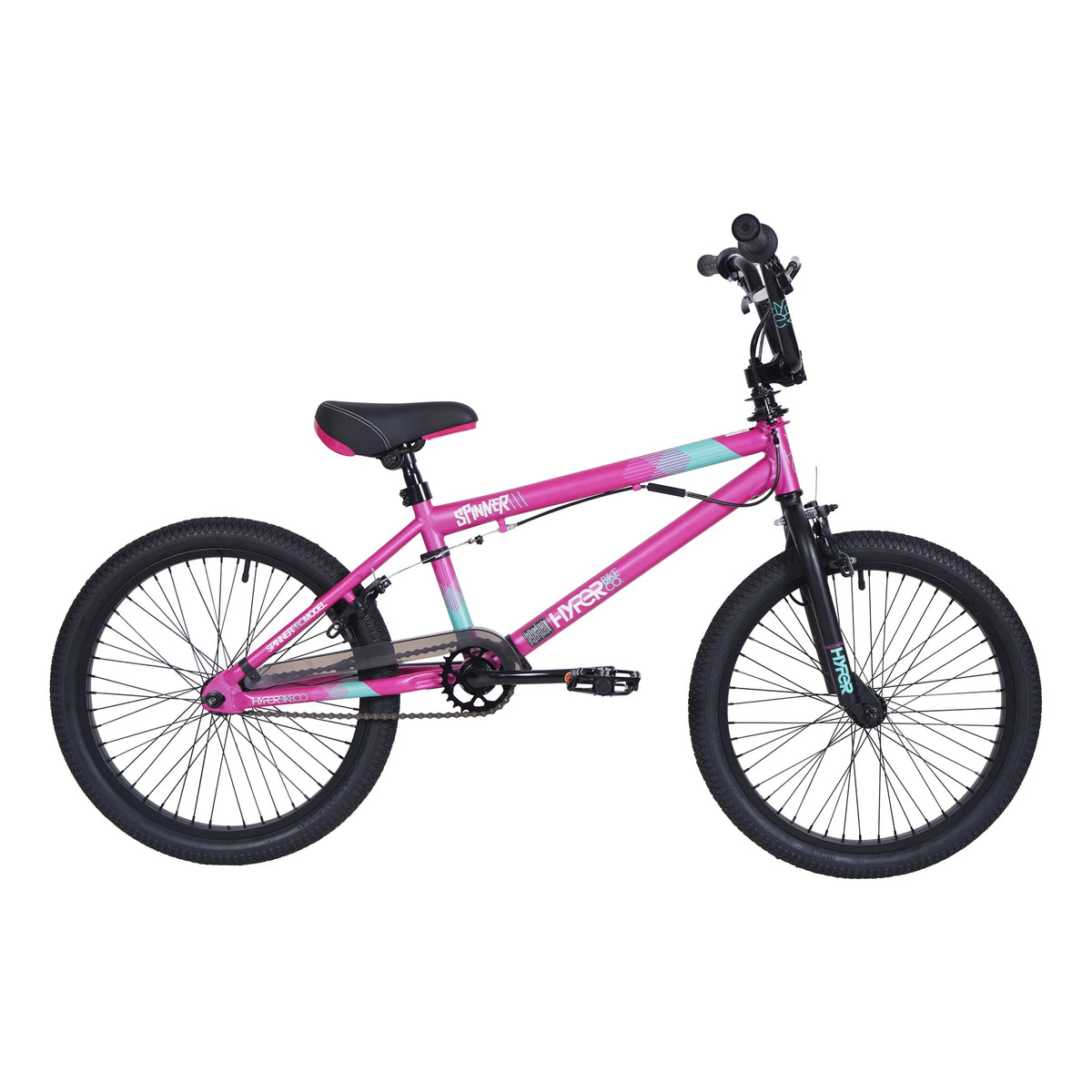 20" Hyper Bicycles Girl'S Spinner BMX Bike for Kids, Pink, Age Group 8 to 13, Child, Tween