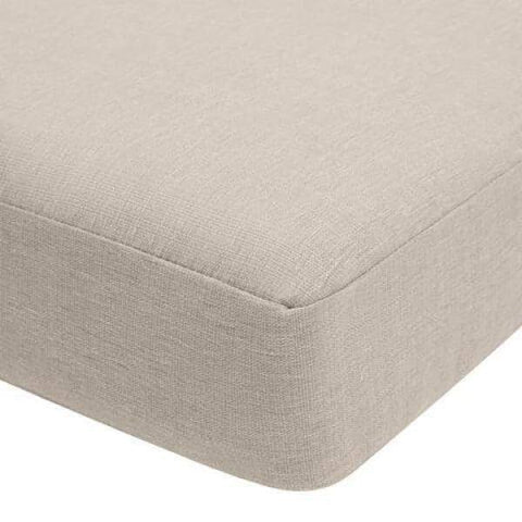 20 in. x 20 in. CushionGuard Trapezoid Outdoor Dining Chair Replacement Seat Cushion in Putty