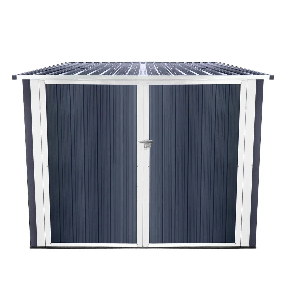 6.3' x 6.1' Outdoor Storage Shed Clearance, Metal Outdoor Storage Cabinet with Double Lockable Doors, Waterproof Tool Shed, Stores 4 Bikes, Backyard Shed for Garden, Patio, Lawn
